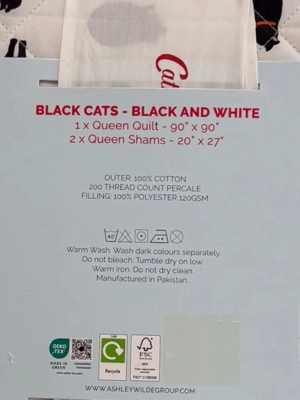 Black Cats Quilt -Queen